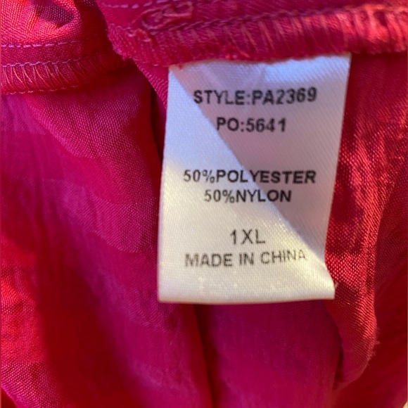 GiGiO Sleeveless Dress Fuschia Side pockets Side 1XL - Picture 7 of 8